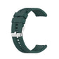 For Huawei Watch GT 2 46mm Silicone Replacement Wrist Strap Watchband, with Black Buckle, with Silver Buckle