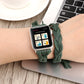 Hand-woven Leather Watchband For Apple Watch Series 6 & SE & 5 & 4 40mm / 3 & 2 & 1 38mm, For Apple Watch Series 7 41mm / 6 & SE & 5 & 4 40mm / 3 & 2 & 1 38mm, For Apple Watch Series 8&7 41mm / SE 2&6&SE&5&4 40mm / 3&2&1 38mm