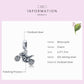 Oxidized silver motorcycle charm pendant with oval bail, handlebars and wheel details