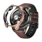 Rose gold TPU protective case showing watch dial and side openings for Huawei GT 42mm