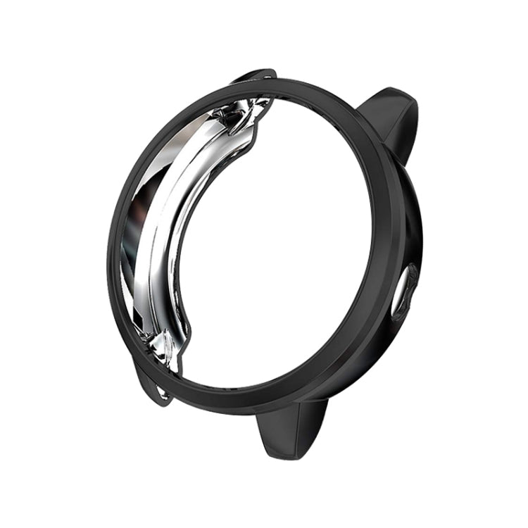 Black TPU protective watch case with raised bezel, open front view