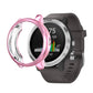 Pink TPU protective watch case with raised bezel, open frame over watch face