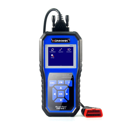 KONNWEI KW450 OBD2 car diagnostic scanner with 2.8-inch color TFT screen and keypad