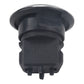 Engine start/stop push button switch rear view with black housing and visible molded connector pins