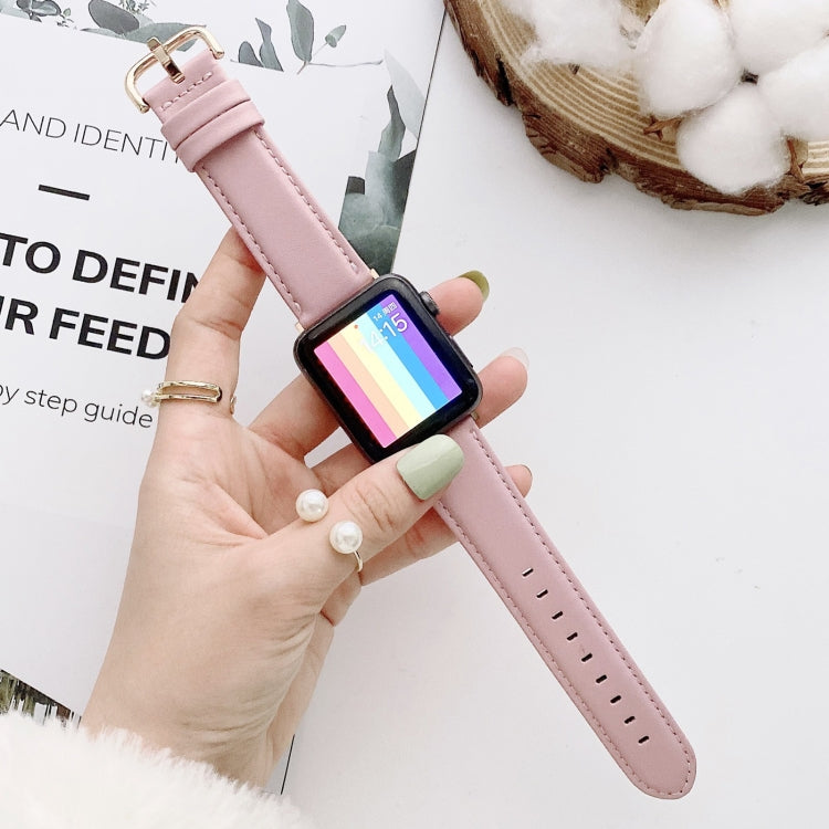 D Character Buckle Smooth Texture Replacement Watchbands For Apple Watch Series 6 & SE & 5 & 4 44mm / 3 & 2 & 1 42mm