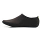 Black slip-on water dive shoe with smooth upper and dark sole