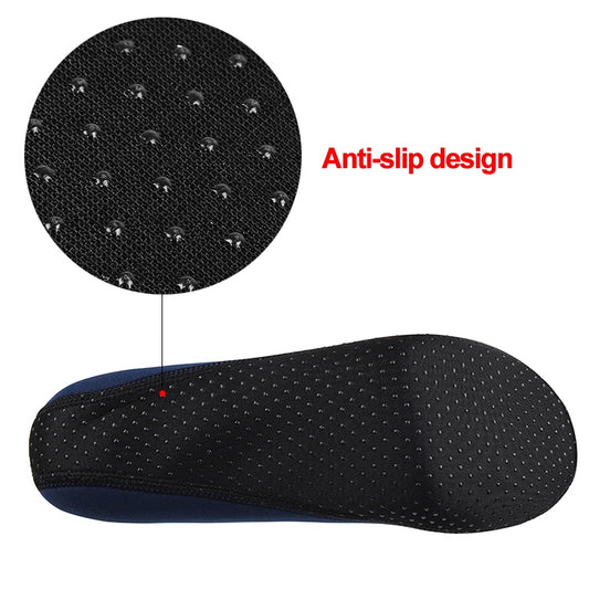 Non-slip Plastic Grain Texture Thick Cloth Sole Solid Color Diving Shoes and Socks, One Pair, XXXS, XXS, XS, S, M, L, XL, XXL, XXXL