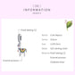 Sterling silver alpaca charm pendant with enamel and CZ detail