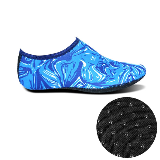 Non-slip Plastic Grain Texture Thick Cloth Sole Printing Diving Shoes and Socks, One Pair, XXXS, XXS, XS, S, M, L, XL, XXL, XXXL