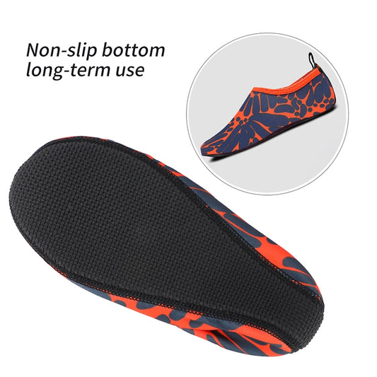 3mm Non-slip Rubber Embossing Texture Sole Figured Diving Shoes and Socks, One Pair, XXXS, XXS, XS, S, M, L, XL, XXL, XXXL