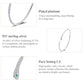 S925 sterling silver snake open bracelet with pavé CZ detail