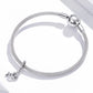 Rhinestone chain bracelet with sterling sloth charm at side and clasp end