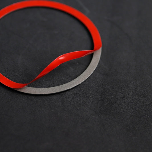 Car Carbon Fiber Door Horn Ring Decorative Sticker for Mercedes-Benz C Class W205 C180 C200 C300 GLC, Left and Right Drive Universal, Solid Color Door Horn Ring, Door Horn Ring