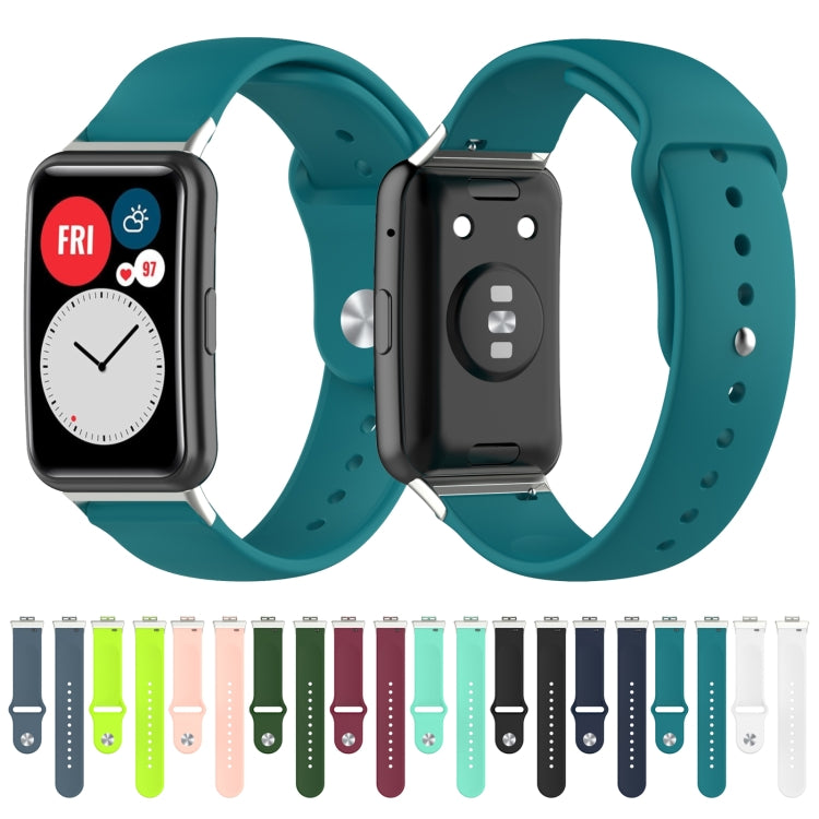Set of 18mm silicone watch straps in multiple solid colors with pin-hole backs