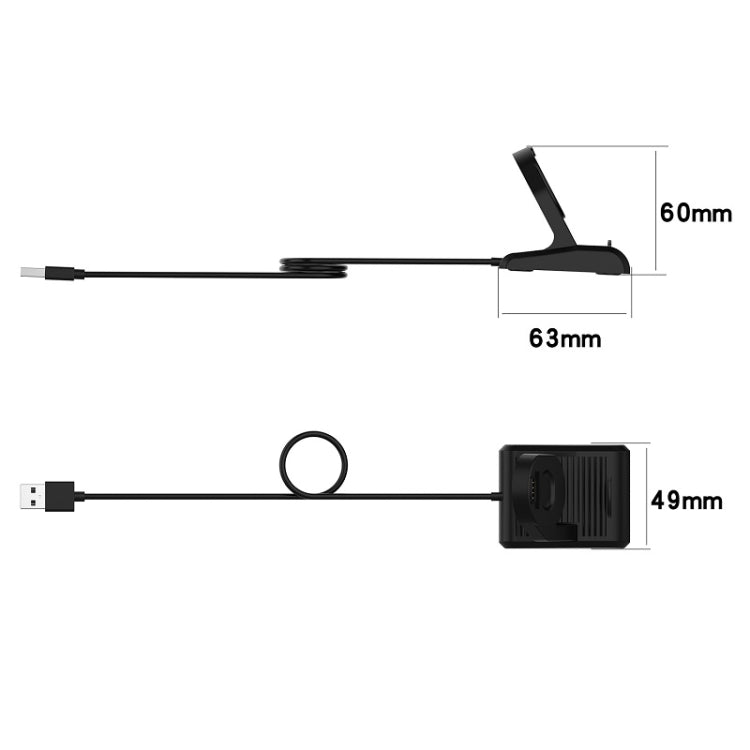 For Suunto 7 USB Vertical Magnetic Charger Holder with Data Function, Length: 1m, Vertical Charger
