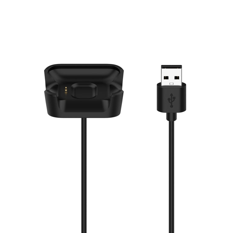 Black magnetic charging cradle with USB-A connector, for smartwatch charging