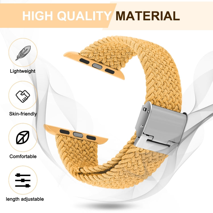 Braided + Stainless Steel Replacement Watchbands For Apple Watch Series 6 & SE & 5 & 4 40mm / 3 & 2 & 1 38mm, For Apple Watch Series 8&7 41mm / SE 2&6&SE&5&4 40mm / 3&2&1 38mm, For Apple Watch Series 7 41mm / 6 & SE & 5 & 4 40mm                        ...