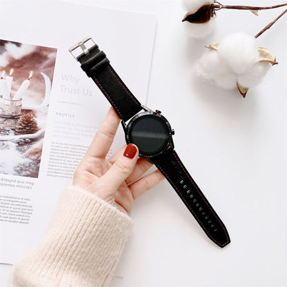 For Huawei Watch GT2 Pro Litchi Texture Leather Replacement Wrist Strap Watchband