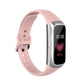 For Samsung Galaxy Fit SM-R370 Silicone Steel Shrapnel Black Buckle Replacement Strap Watchband