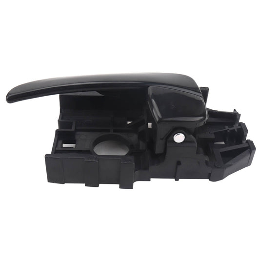 Left inside door handle assembly, black exterior handle with mounting base