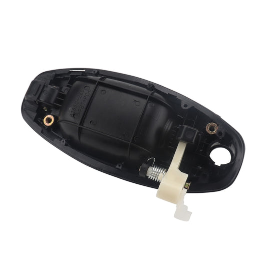 Rear housing of black exterior door handle with spring and mounting pegs