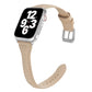 Universal T-shaped Thin Leather Watch Strap, For Apple Watch Series 7 45mm / 6 & SE & 5 & 4 44mm / 3 & 2 & 1 42mm, For Apple Watch Series 7 41mm / 6 & SE & 5 & 4 40mm / 3 & 2 & 1 38mm                                                                     ...