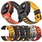 For Garmin Instinct / Instinct Esports Two-color Silicone Replacement Strap Watchband