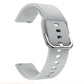 For Xiaomi Mi Watch Electroplating Buckle Silicone Replacement Strap Watchband