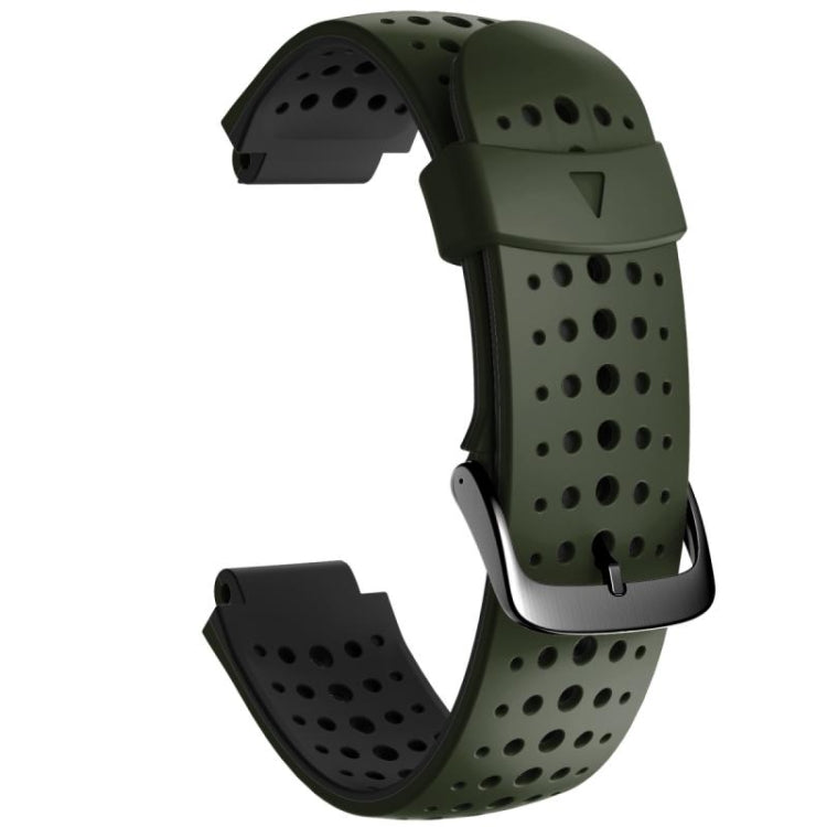 Two-color Silicone Replacement Strap Watchband, For Garmin Forerunner 220