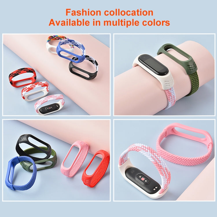 For Xiaomi Mi Band 6 / 5 / 4 / 3 / 2 Universal Silicone Elasticity Weave Replacement Strap Watchband, XS 140mm, S 150mm, M 160mm, L 170mm, XL 180mm