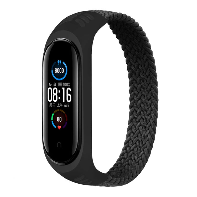 For Xiaomi Mi Band 6 / 5 / 4 / 3 / 2 Universal Silicone Elasticity Weave Replacement Strap Watchband, XS 140mm, S 150mm, M 160mm, L 170mm, XL 180mm