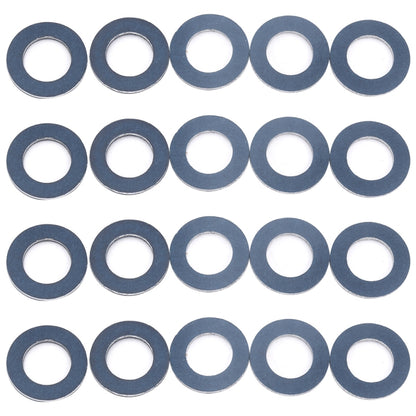 Set of oil drain plug washer gaskets, circular dark gray (30-pack)