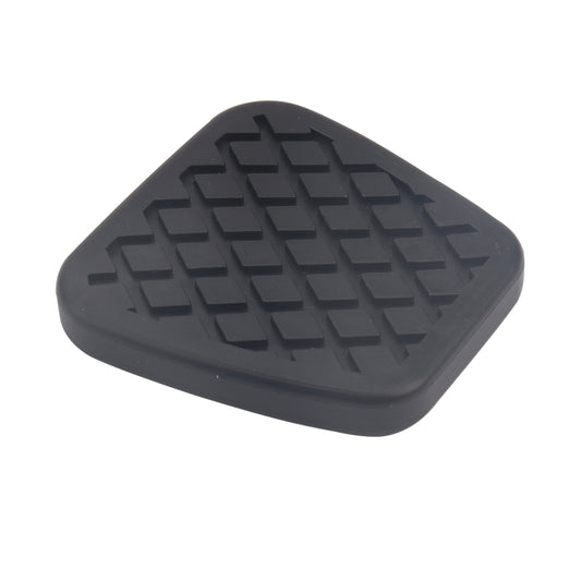 Black rubber clutch pedal sleeve with raised grip tread pattern