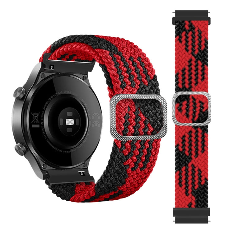 Adjustable Nylon Braided Elasticity Replacement Strap Watchband, For Samsung Galaxy Watch 3 45mm