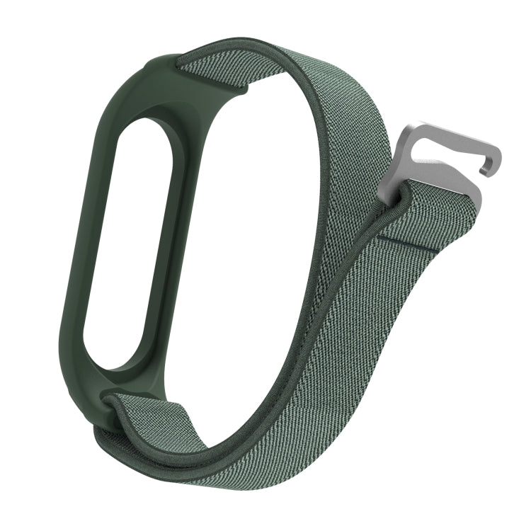 For Xiaomi Mi Band 6 / 5 / 4 / 3 9-shaped Buckle Twill Replacement Strap Watchband