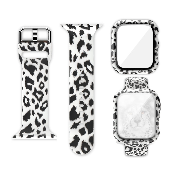 Silicone Printing Integrated Replacement Watch Case Watchband, For Apple Watch Series 6 / 5 / 4 / Watch SE 44mm, For Apple Watch Series 6 / 5 / 4 / Watch SE 40mm, For Apple Watch Series 3 & 2 & 1 42mm, For Apple Watch Series 3 & 2 & 1 38mm