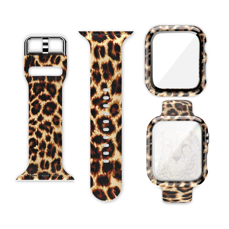 Silicone Printing Integrated Replacement Watch Case Watchband, For Apple Watch Series 6 / 5 / 4 / Watch SE 44mm, For Apple Watch Series 6 / 5 / 4 / Watch SE 40mm, For Apple Watch Series 3 & 2 & 1 42mm, For Apple Watch Series 3 & 2 & 1 38mm