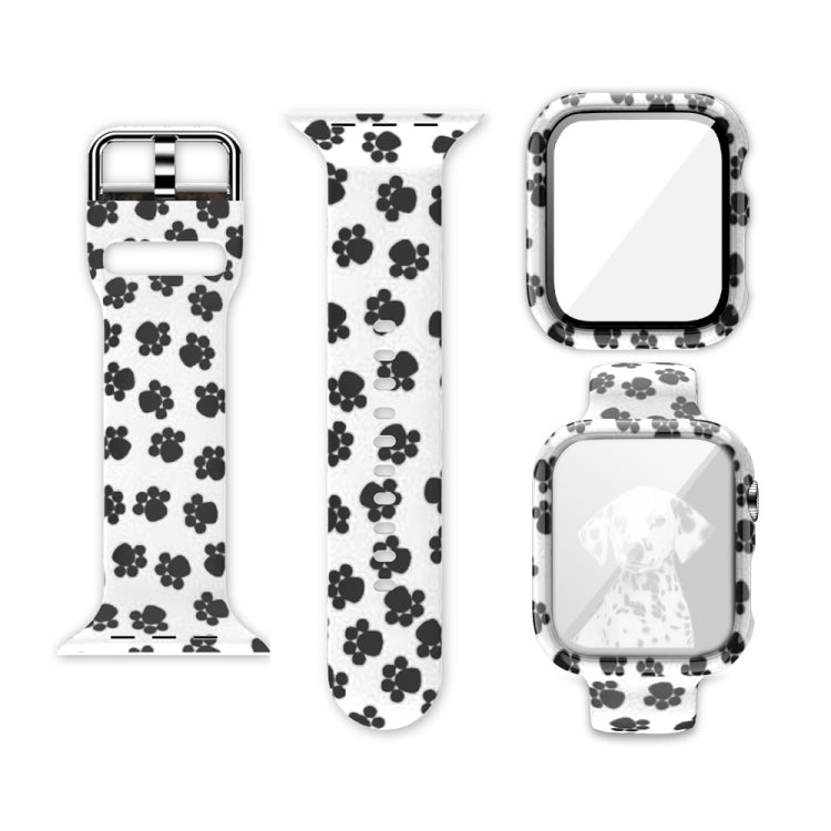 Silicone Printing Integrated Replacement Watch Case Watchband, For Apple Watch Series 6 / 5 / 4 / Watch SE 44mm, For Apple Watch Series 6 / 5 / 4 / Watch SE 40mm, For Apple Watch Series 3 & 2 & 1 42mm, For Apple Watch Series 3 & 2 & 1 38mm