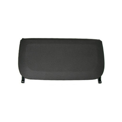 Rear panel storage bag, dark gray fabric with four mounting feet