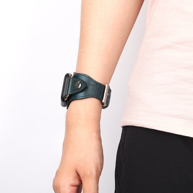 Leather Replacement Strap Watchband, For Apple Watch Series 7  41mm / & 6 & SE & 5 & 4 40mm, For Apple Watch Series  7  45mm / & 6 & SE & 5 & 4 44mm