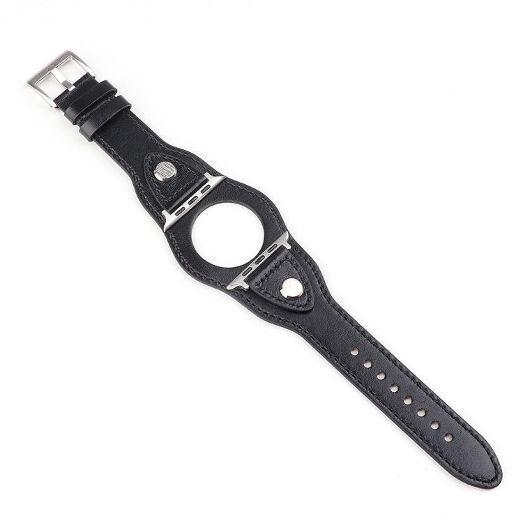 Leather Replacement Strap Watchband, For Apple Watch Series 7  41mm / & 6 & SE & 5 & 4 40mm, For Apple Watch Series  7  45mm / & 6 & SE & 5 & 4 44mm