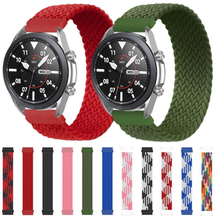 For Samsung Galaxy Watch 3 45mm Adjustable Nylon Braided Elasticity Replacement Strap Watchband, 125mm, 135mm, 145mm, 155mm, 165mm