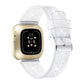 Glitter Powder Silicone Replacement Strap Watchband, For Fitbit Versa 3