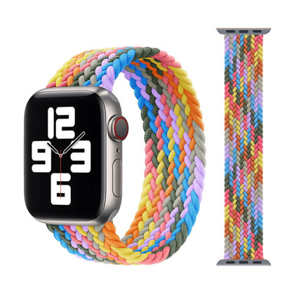 Metal Head Braided Nylon Replacement Watchbands, Size: S 145mm For Apple Watch Series 6 & SE & 5 & 4 44mm / 3 & 2 & 1 42mm, S 145mm 44mm / 42mm