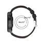 Black silicone watch strap with adjustable sizing, perforated band and metal clasp