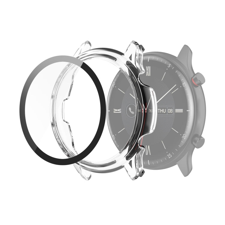 For Amazfit GTR 2 eSIM Tempered glass + PC Integrated Protective Case