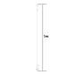 1m white USB-A charging cable with compact charging connector for magnetic smartwatch dock