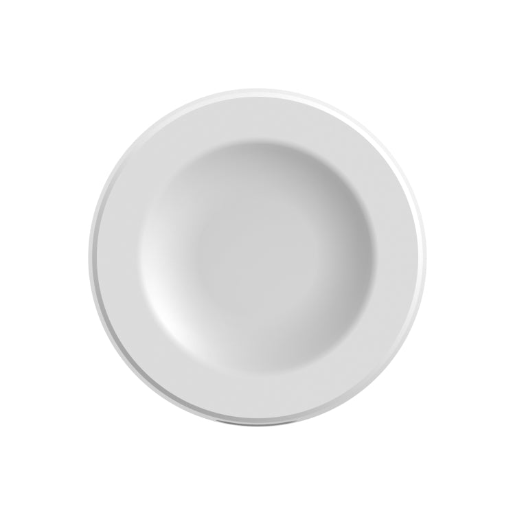 Round white magnetic charging base for smartwatch charging