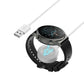 Magnetic smartwatch charger with USB cable and wireless charging base near watch