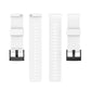 For Suunto 7 24mm Solid Color Silicone Replacement Strap Watchband